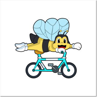 Bee with Bicycle Posters and Art